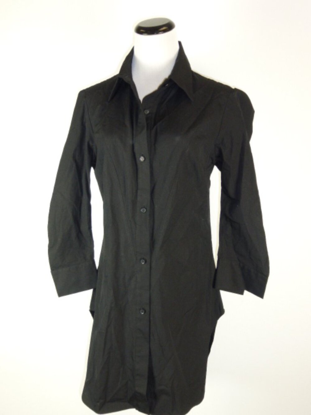 Yohji Yamamoto BLACK SHIRT DRESS 3 L Art to wear